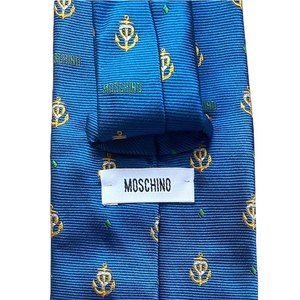 Moschino Silk Anchor Print Tie